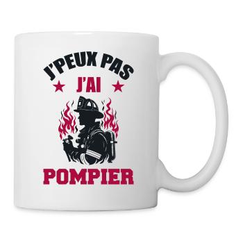 Ich kann keinen Feuerwehrmann haben - Tasse - Weiß - Rechts