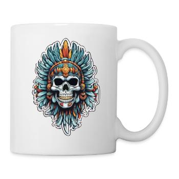 Maya / Haute Culture / Pérou / Calendrier Maya / Motif - Mug blanc - blanc - Droite