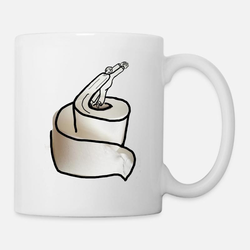 Chemise en papier - Mug blanc - blanc