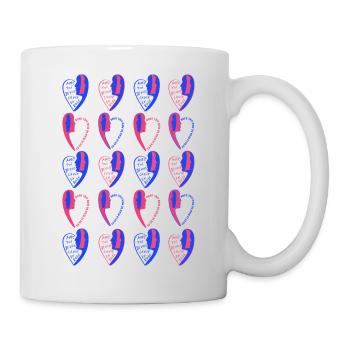 Imprimé numéro3. - Mug blanc - blanc - Droite