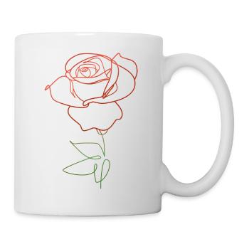 ROSE FLOWER LINER - Mug - white - Right