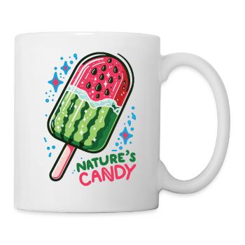 Bonbons de la nature à la pastèque - Mug blanc - blanc - Droite