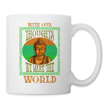 Buddha Monk Namaste Buddhism I Gift - Mug - white - Right