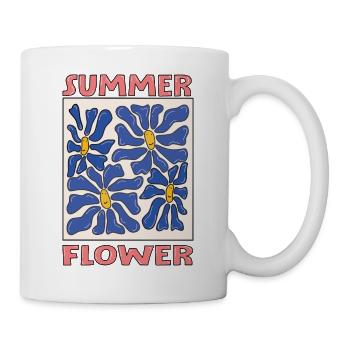 summer flower - Tasse - Weiß - Rechts