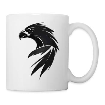 Adler Greifvogel Kopf - Tasse - Weiß - Rechts