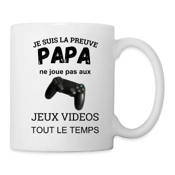 I'm proof that daddy doesn't play - Mug - white - Right