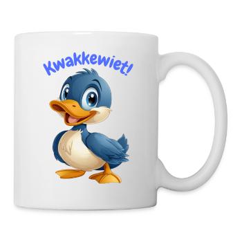Chemise caneton Kwakkewiet ! Chemises en dialecte anversois - Mug blanc - blanc - Droite