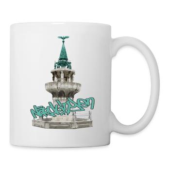 Kriegerbrunnen // Nördlingen // Illustration - Tasse - Weiß - Rechts