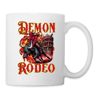 Rodeo Future Bull Rider Bull Riding Cowboy Demon - Mug - white - Right