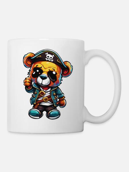 Teddybär / Kuscheltier / Stofftier / Geschenkidee - Tasse - Weiß