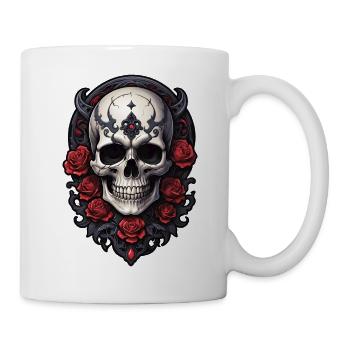 Skull - Tasse - Weiß - Rechts