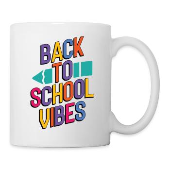 Zurück zur Schule Vibes - Tasse - Weiß - Rechts