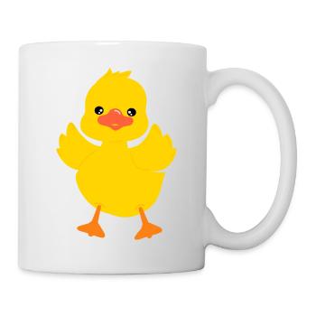 Mignon bébé canard personnage1 - Mug blanc - blanc - Droite