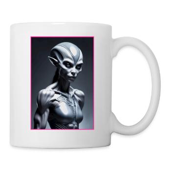 Femme extraterrestre - Mug blanc - blanc - Droite