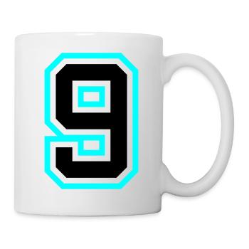 Symbole à 9 chiffres - Mug blanc - blanc - Droite