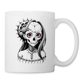 Crâne de mariée // Skull Bride // Mariage FS0128 - Mug blanc - blanc - Droite