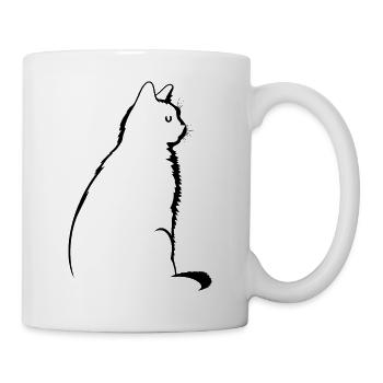 Chat, Motif De Chat - Mug blanc - blanc - Droite