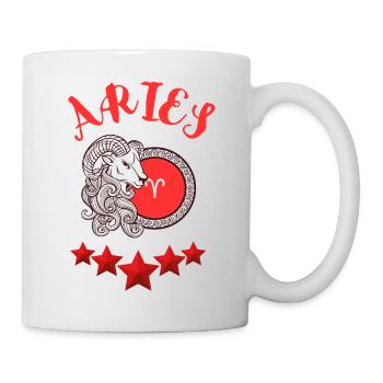 Aries Star Sign - Mug - white - Right