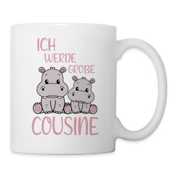 Bald Große Cousine Nilpferde Mädchen Nachwuchs - Tasse - Weiß - Rechts