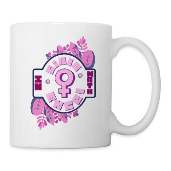 Math Power Cute Kawaii Anime School Girl Otaku - Tasse - Weiß - Rechts