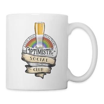 Optimiste - Mug blanc - blanc - Droite
