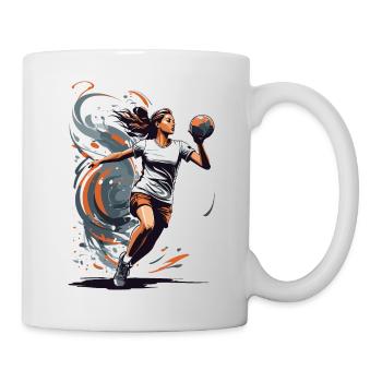 Handball player streetwear Iconic style - Mug - white - Right