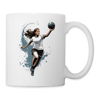 Handball player streetwear Iconic style - Mug - white - Right