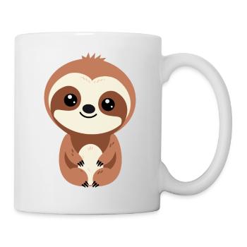 Baby Faultier - Tasse - Weiß - Rechts