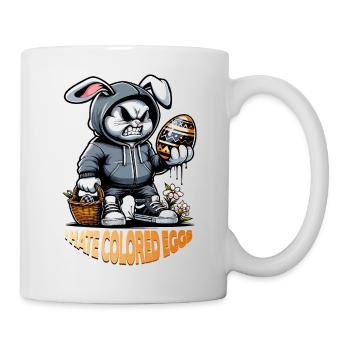 I hate colored eggs - Mug - white - Right