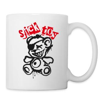 Sick Toy Teddy - Tasse - Weiß - Rechts