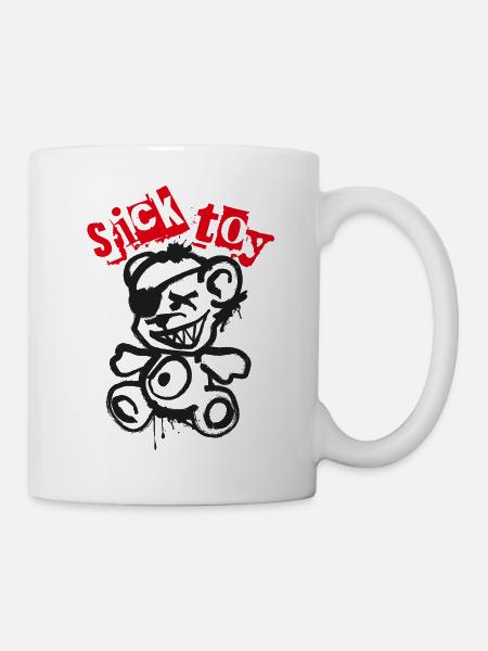 Sick Toy Teddy - Tasse - Weiß