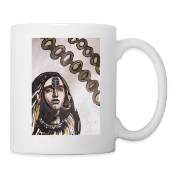 Dolmengöttin Langeneichstädt 7 - Tasse - Weiß - Rechts