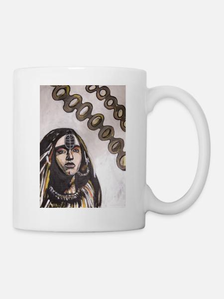 Dolmengöttin Langeneichstädt 7 - Tasse - Weiß