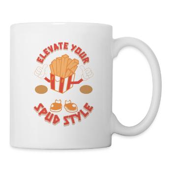 Potato Lover Funny French Fries Spud Potatoes Chip - Mug - white - Right