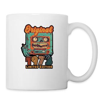 Original 1973 édition limitée Cassette anniversaire - Mug blanc - blanc - Droite