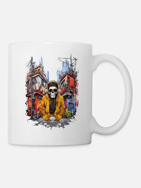 Skull City - Tasse - Weiß