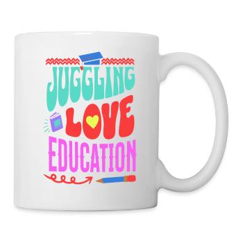 Mom Dad Teacher Homeschool Student Love Education - Mug - white - Right
