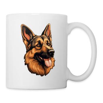 German Shepherd's Head German - Mug - white - Right