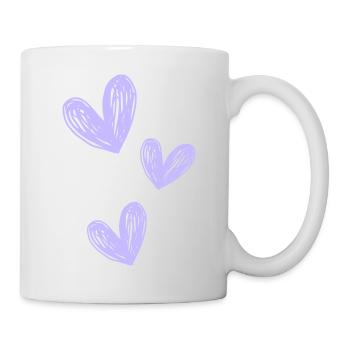 Love purple - Tasse - Weiß - Rechts