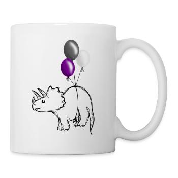 Pridosaur Dinosaur Ace - Mug - white - Right