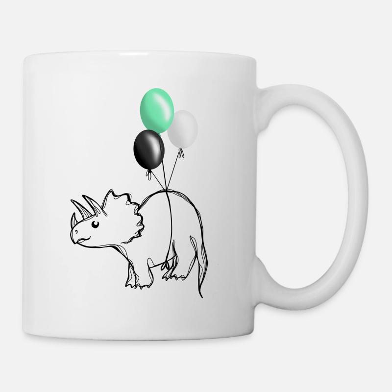 Pridosaure Dinosaure Aromantique - Mug blanc - blanc