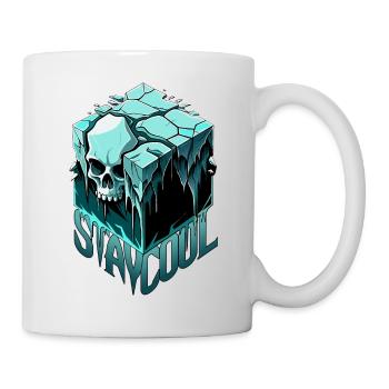 Stay cool Skull / Skull / Ice FS0176 - Mug - white - Right