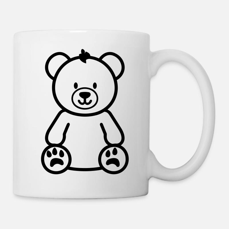 Teddybär - Tasse - Weiß