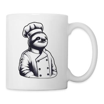 Fier chef paresseux : maître de la cuisine - Mug blanc - blanc - Droite
