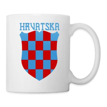 Kroatien hrvatska kroatien hrv reisen zagreb split - Tasse - Weiß - Rechts