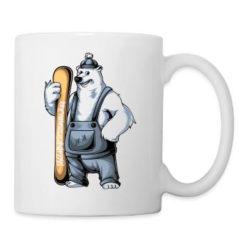 SchneeSkiBär - Tasse - Weiß - Rechts