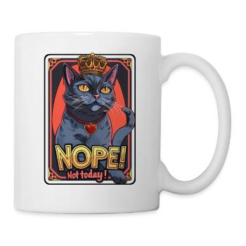 Kater hat keinen Bock - Tasse - Weiß - Rechts