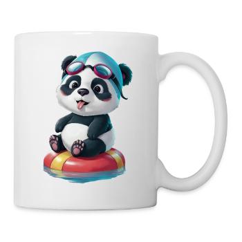 L’aventure de natation de Panda ! - Mug blanc - blanc - Droite