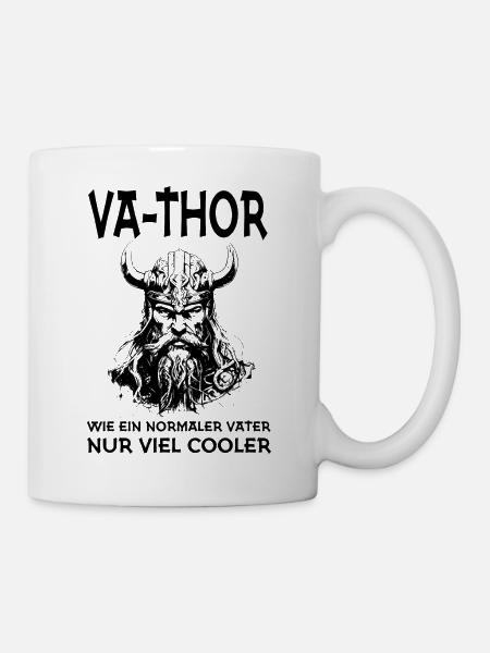 Wikinger Va Thor Vater - Tasse - Weiß