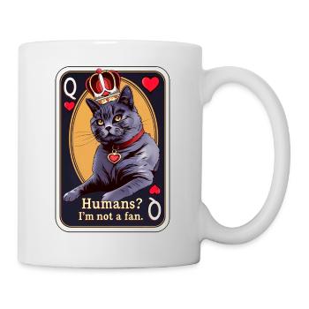 Königin der Katzen - Tasse - Weiß - Rechts